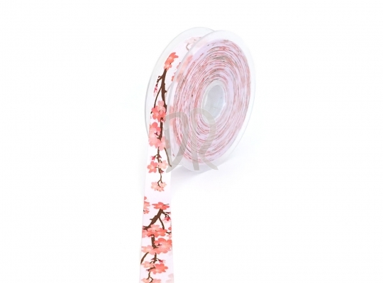 cinta de tela flor japonesa